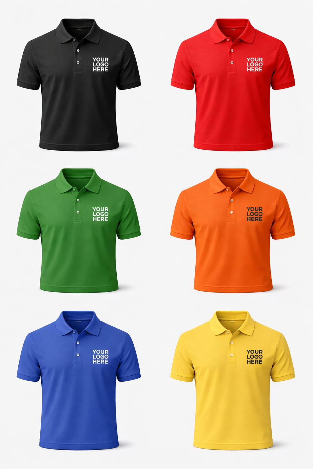 CUSTOMIZED POLO T-SHIRT | CUSTOMIZE POLO T-SHIRT WITH YOUR BRAND LOGO | PACK OF 10 PIECES