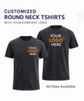 CUSTOMIZED ROUND NECK T-SHIRTS | CUSTOMIZE WITH YOUR COMPANY LOGO | PACK OF 10 PIECES