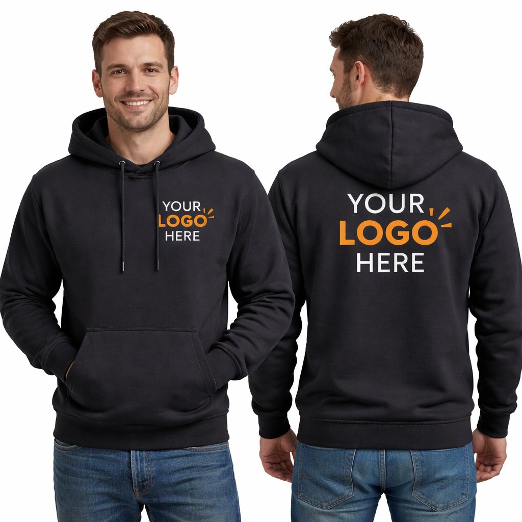 CUSTOMIZED HOODIE | CUSTOMIZE HOODIE WITH YOUR COMPANY LOGO | PACK OF 10 PIECES
