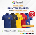 CUSTOMIZED POLO T-SHIRT | CUSTOMIZE POLO T-SHIRT WITH YOUR BRAND LOGO | PACK OF 10 PIECES